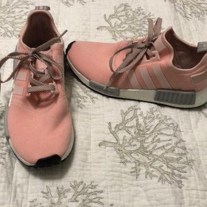 Adidas NMD R1 pink grey, size 9.5